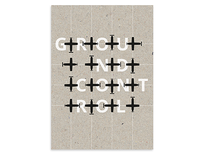 Ground Control concept riso poster airplane black concept design graphic ground control home decoration illustration jwtwel plane white winkel