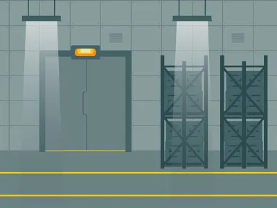 Laboratory background crates lab laboratory lights scene science tiles