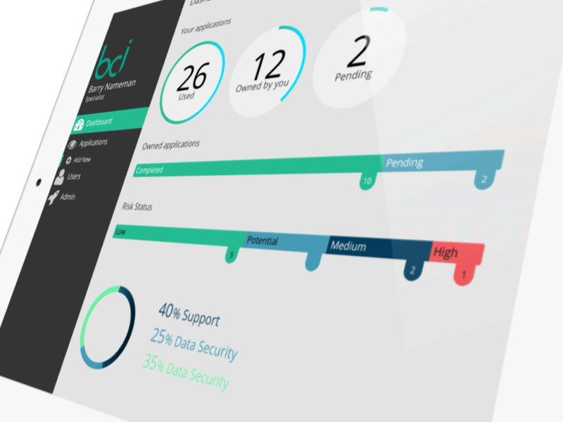 App Manager - Animated dashboard animation app dashboard design device interface ios motion ui ux web white