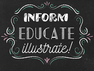 Inform, Educate, Illustrate! brush brushes chalk illustrator pattern patterns texture