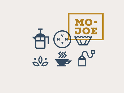 Mo-Joe // Movement Coffee caffeine coffee cup filter icons illustration joe leaf overlay tea