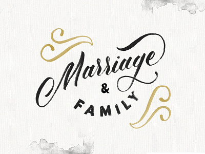 Marriage & Family Type beautiful debut goodtype graphic design handlettering hillsong lettering script typography vintage