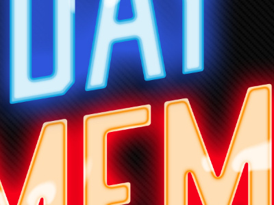 Glowing Text glowing text lights progress type typography