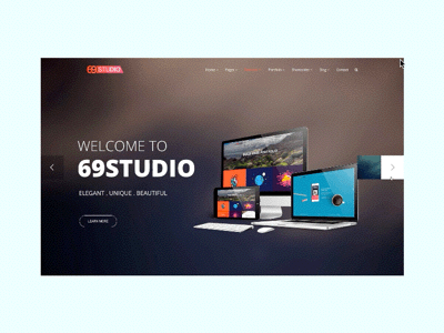 Showcase of Creativity agency corporate creative landing page one page web design wordpress
