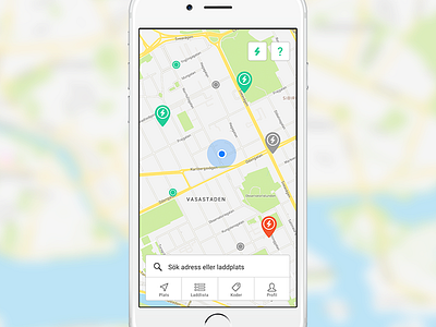 EV Charging App app electric car ev mapbox ui ux