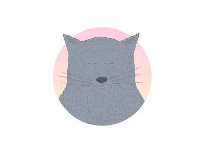 Don Catleone 30mic cat hand drawn illustration vector