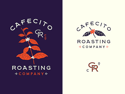 Cafecito Discards branding coffee lettering monogram
