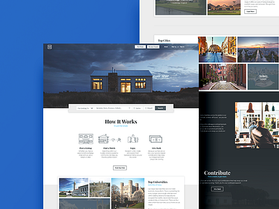 Landing Page clean discovery house housing landing responsive ui ux web web design