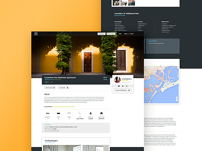 Listing Page clean discovery house housing landing responsive ui ux web web design