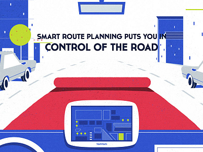 TomTom 02 2d animation colin hesterly illustration not to scale party time excellent photoshop priority driving road rage tomtom