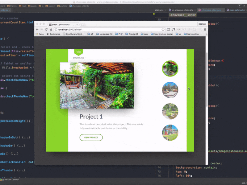Feature Project Slider Animation animation clean gif modern responsive simple ui user interface ux web web design website