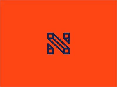 Letter N dropcap law firm letter n lettermark logo mark n