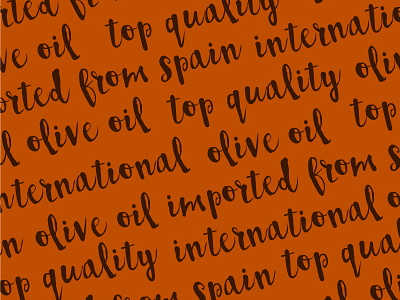 International Collection Typography olives olive oil typography