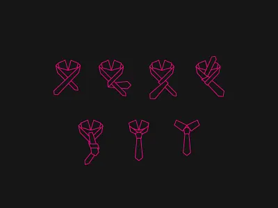 How to tie a tie - Four in Hand collar color dress up knot necktie pink suit tie