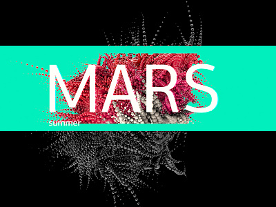 mars color graphic design houdini fx illustration particles