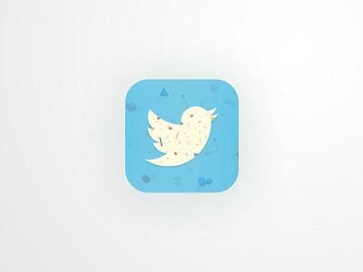 Twitter App Icon android app apple desginthinking design icon ios ios10 ui ux