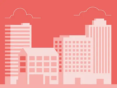 Mini neighborhood building city clouds district house hurban minimal monochrome neighborhood palace skyscraper window