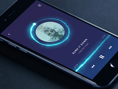 Music Player invite music music player player scifi ui volume