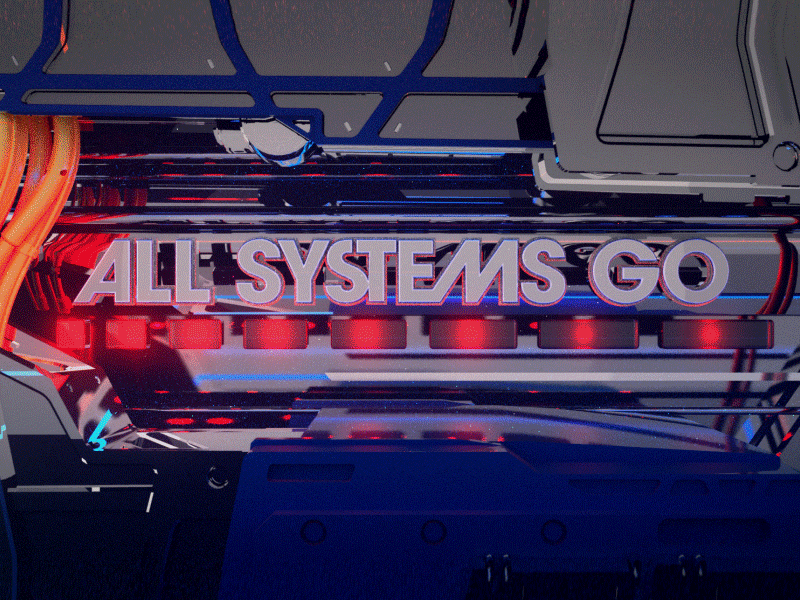 ALL SYTEMS GO! 3d c4d visual refinery
