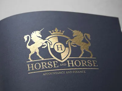 Royal Horse Logo Template crest crown eps gold horse letter logo psd shield template unicorn vector