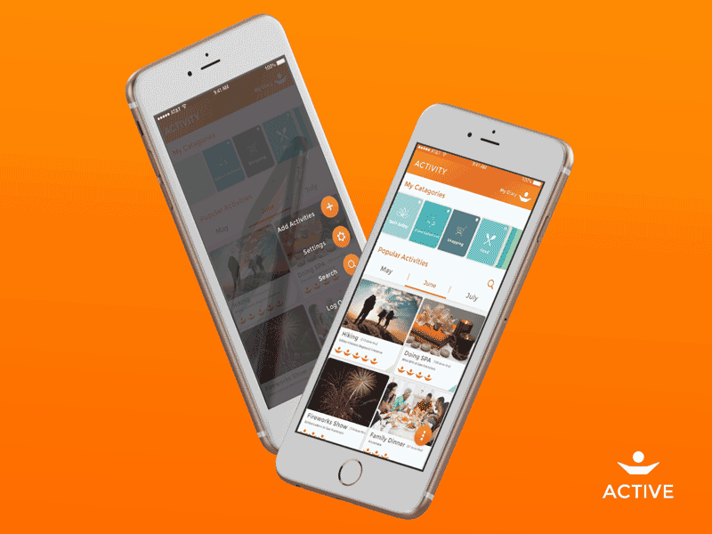 Active product design uxui visual design