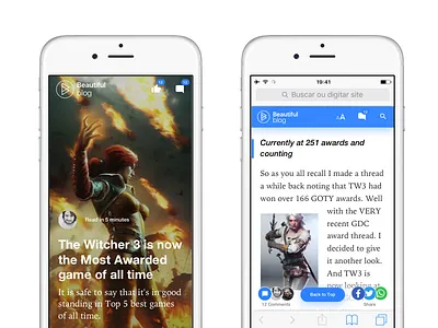 Beautiful Mobile Blog blog clean minimalistic mobile wordpress wp