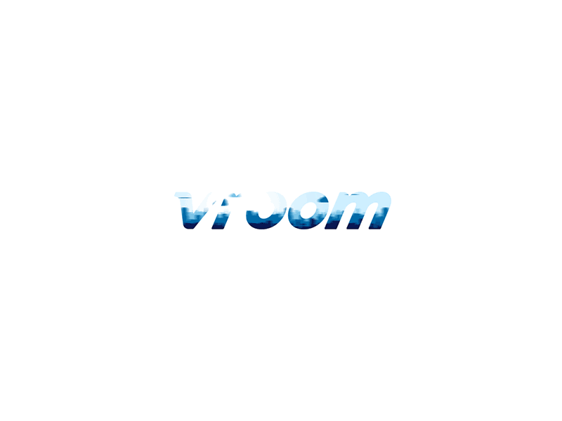 Vroom ad animation car buying logo vroom vroom.com