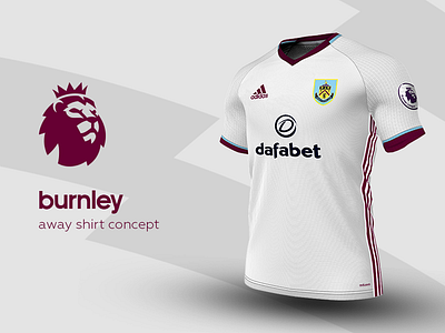 Burnley Away Shirt by adidas adidas burnley football jersey kit premier league soccer