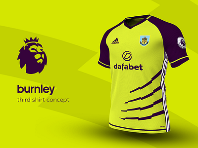 Burnley Third Shirt by adidas adidas burnley football jersey kit premier league soccer