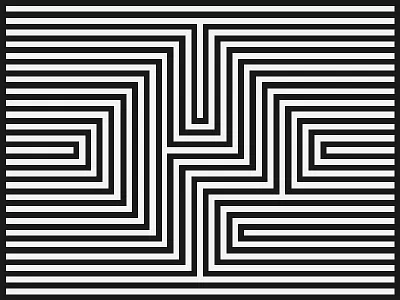 Personal Mark brand c identity lines logo mark trippy typography