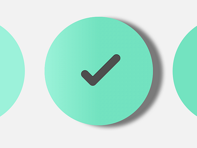 Check check circle dark flat fresh icon inset light rounded sketch vector water