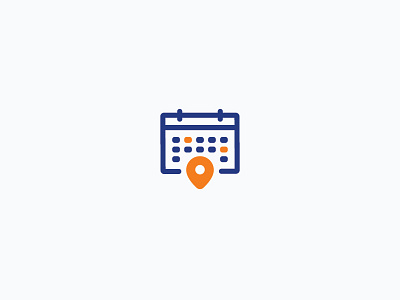 Event calendar event icon illustration location map pin schedule symbol