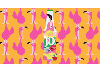 Flamingo advertising animation design fashion illustration flat design illustration packaging design tropical