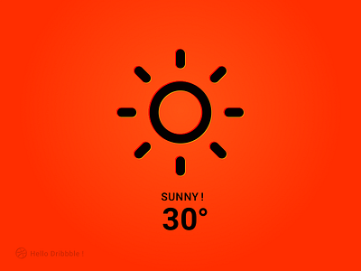 SUNNY design face icon illustration simple sketch weather web website