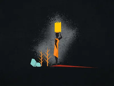 Jerry Can Woman african can character illustrator jerry woman