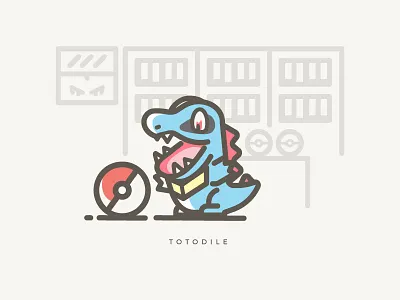 Totodile anime illustration illustrator pokemon starters totodile vector