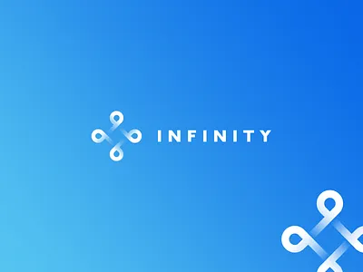 INFINITY logo brand agency brandmark hexagon icon logo mark medicine minimal molecule startup structure tie tieatie