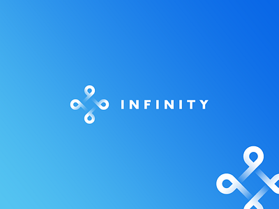 INFINITY logo brand agency brandmark hexagon icon logo mark medicine minimal molecule startup structure tie tieatie