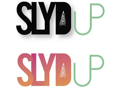 Slydup Logo bright california logo design redding vibrant