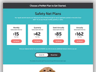 Pricing Levels button design grid levels pricing tiles toggle website
