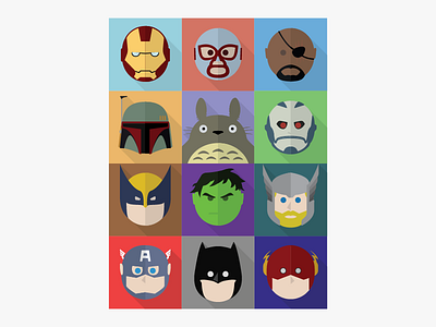 FlatFaceFiction comics dc face fiction flat marvel