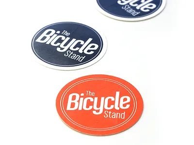 The Bicycle Stand Logo Stickers bicycle shop logo bike shop bike shop logo branding design identity design logo logo design branding