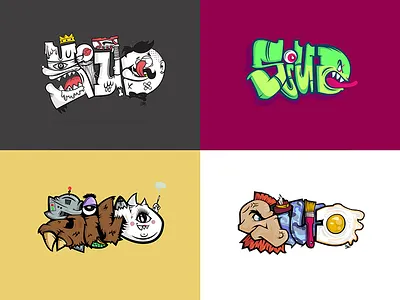 Vector Siud cartoon character design graffiti illustration letter vector