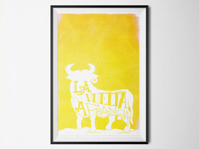 GRAN TOURS: La Vuelta a Francia animal cycling design icon illustration letour lettering poster sports strava typography vector