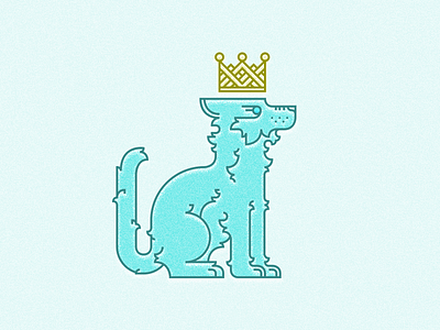 Wolf King crown grid illustration king texture wolf