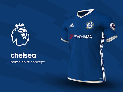 Chelsea Home Shirt by adidas adidas chelsea football jersey kit premier league soccer