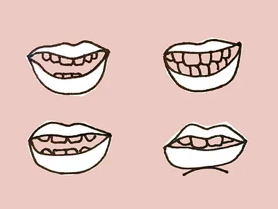 /lei/deez/nigh/t/ design illustration ladies night lips pronunciation sketch