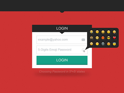 Emoji Encryption character ee emoji encryption flat illustrator login login page page ui uiux ux