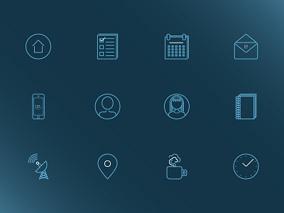 Icons for Evie android app design icons ios ui ux
