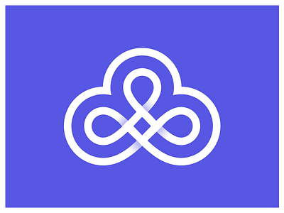 Logo design eco-platform brains cloud design flow icon logo omnichannel